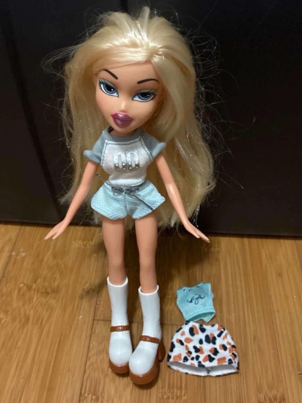 Blonde Fashion Doll with Light Blue Outfit - Bratz Style